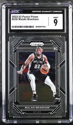 Graded Malaki Branham Basketball Card from 2022-23 Panini Prizm Malaki Branham series
