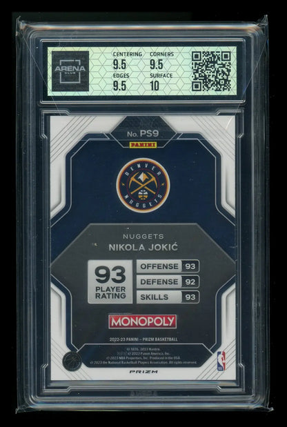 2022-23 Panini Prizm Monopoly All-Stars Silver Prizm Nikola Jokić #PS9 AC 10 - Trading Card
