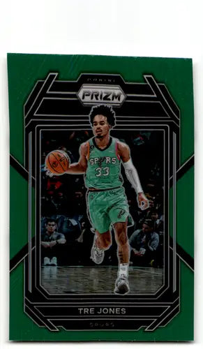 2022-23 Panini Prizm Prizms Green #209 Tre Jones NM-MT Spurs ID:55456 - Trading Cards