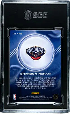 Graded Panini Recon Brandon Ingram basketball trading card Holo Orange SGC 9.5