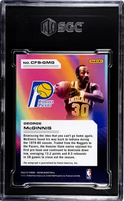 Graded NBA trading card Recon George McGinnis Panini Recon George SGC 9.5