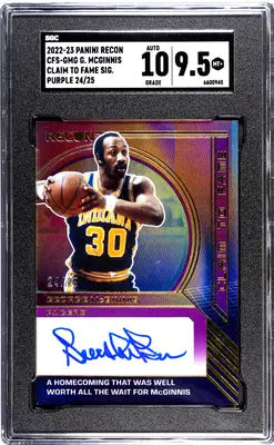 SGC-graded Panini Recon George McGinnis Claim To Fame autograph basketball card