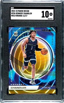 Panini Recon Kennedy Kennedy Chandler Holo Orange basketball card SGC 10 perfect grade