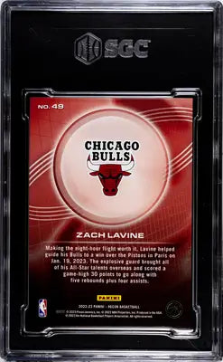 Graded Zach LaVine Chicago Bulls basketball trading card from Panini Recon series