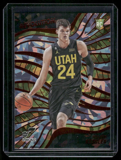 Rookie basketball trading card featuring Ochai Agbaji of Utah Jazz from Panini Revolution basketball