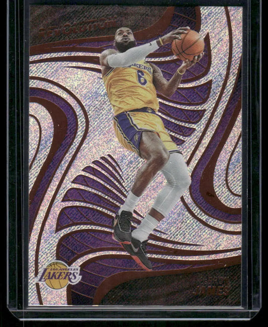 Panini Revolution LeBron basketball trading card featuring LeBron James Los Angeles Lakers