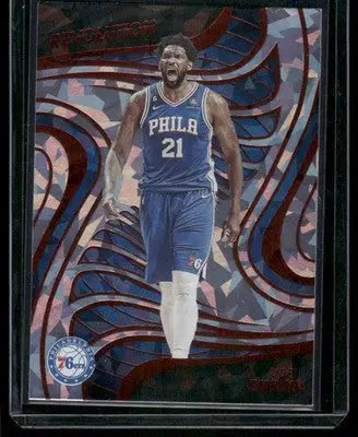 2022-23 Panini Revolution Joel Embiid basketball card in product 2022-23 Panini Revolution New Year Joel Embiid #66