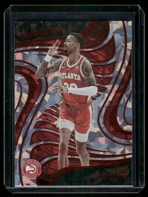 Basketball trading card featuring John Collins in red Atlanta jersey from 2022-23 Panini Revolution