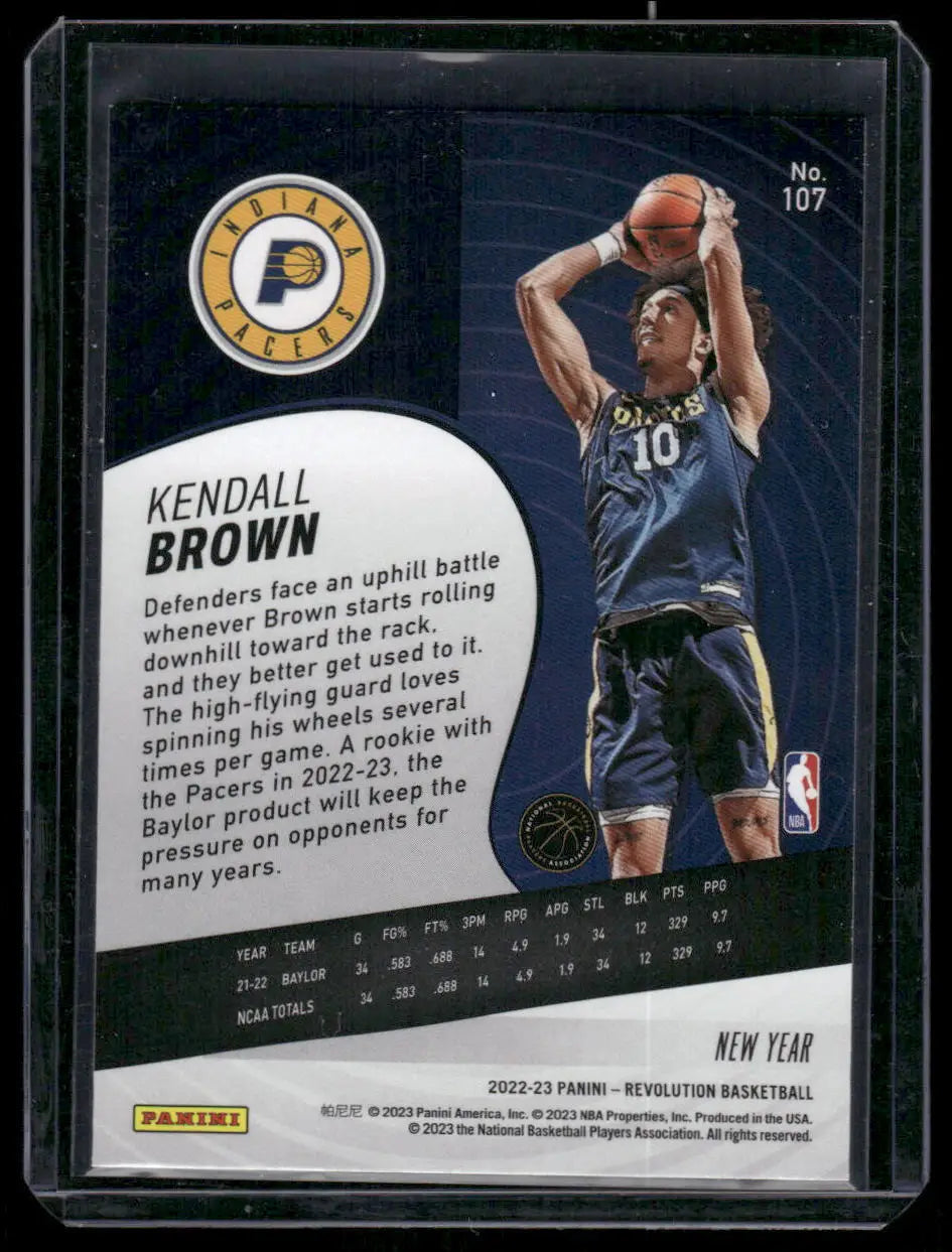 2022-23 Panini Revolution Kendall Brown NBA Revolution basketball trading card