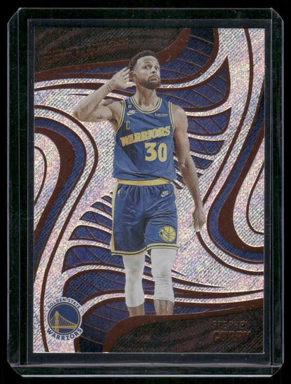 Panini Revolution Stephen Curry trading card in protective case for 2022-23 Panini Revolution