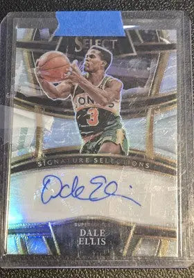 Dale Ellis autographed basketball card from 2022-23 Panini Select Ellis Signature Selections