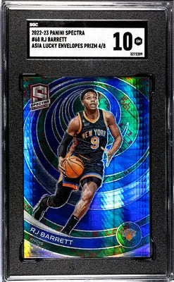 Spectra RJ Barrett Panini Spectra Asia Lucky Envelopes Prizm basketball card SGC 10