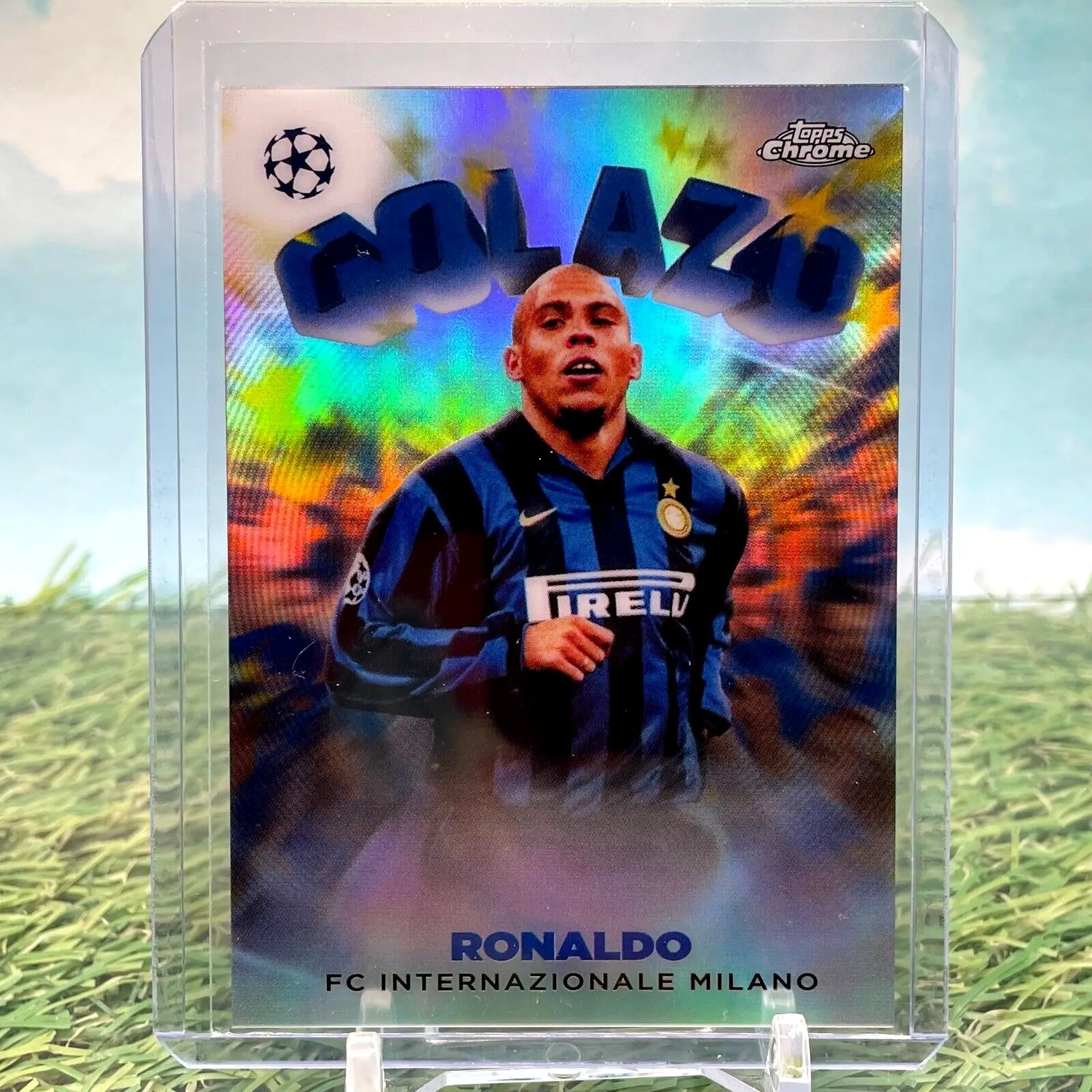 Ronaldo soccer card from 2022-23 Topps Chrome UEFA Club Competitions Inter Milan