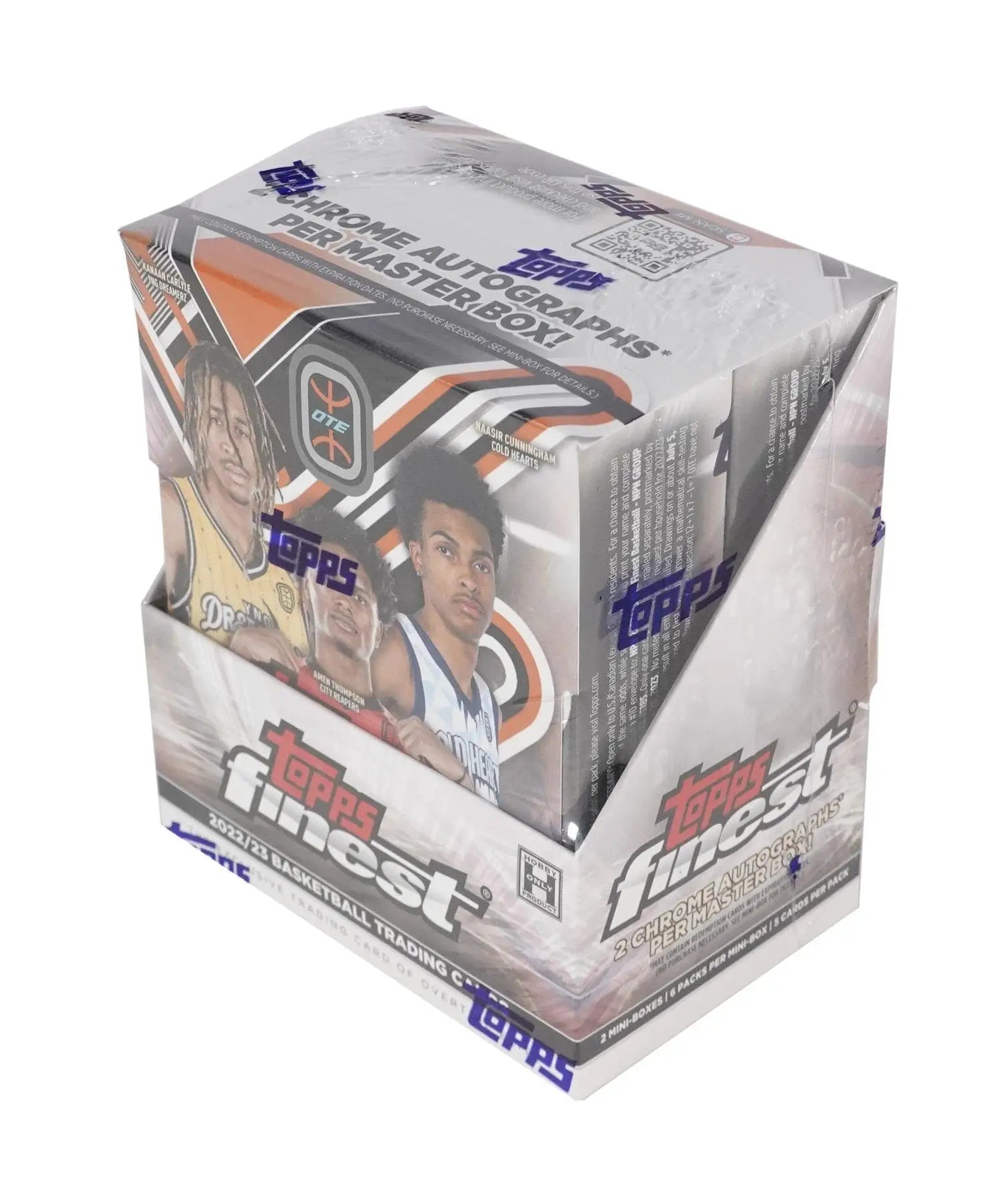 2022-23 Topps Finest Elite Overtime Edition Basketball box with Red Mini-Diamond Refractor