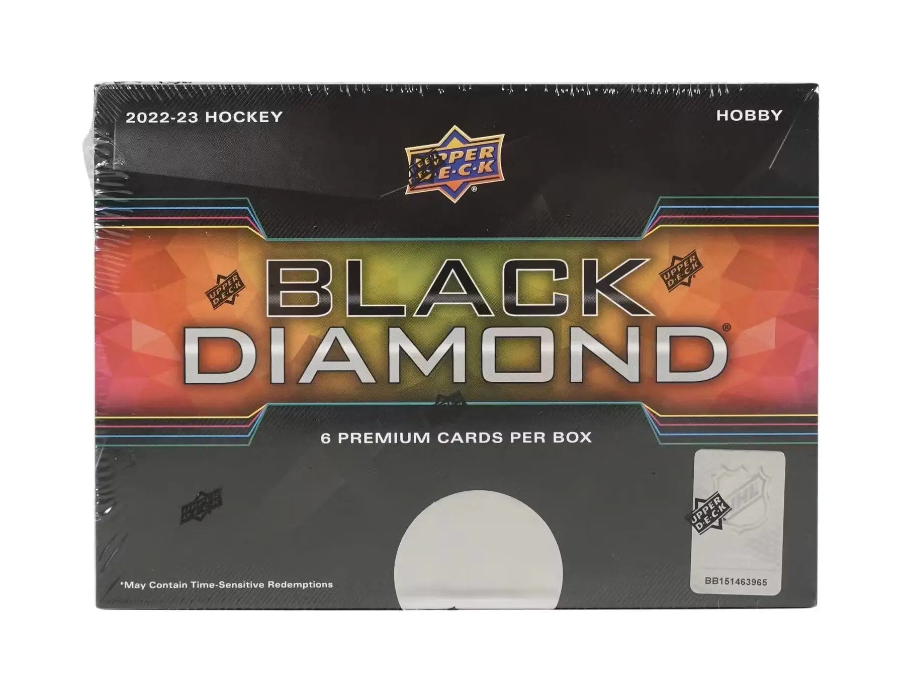 2022-23 Upper Deck Black Diamond Hockey Hobby Box featuring exquisite collection and diamond relics