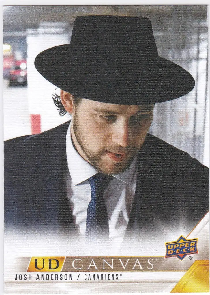 Man in a black hat and formal attire featured on C167 Josh Anderson Canvas Montreal image