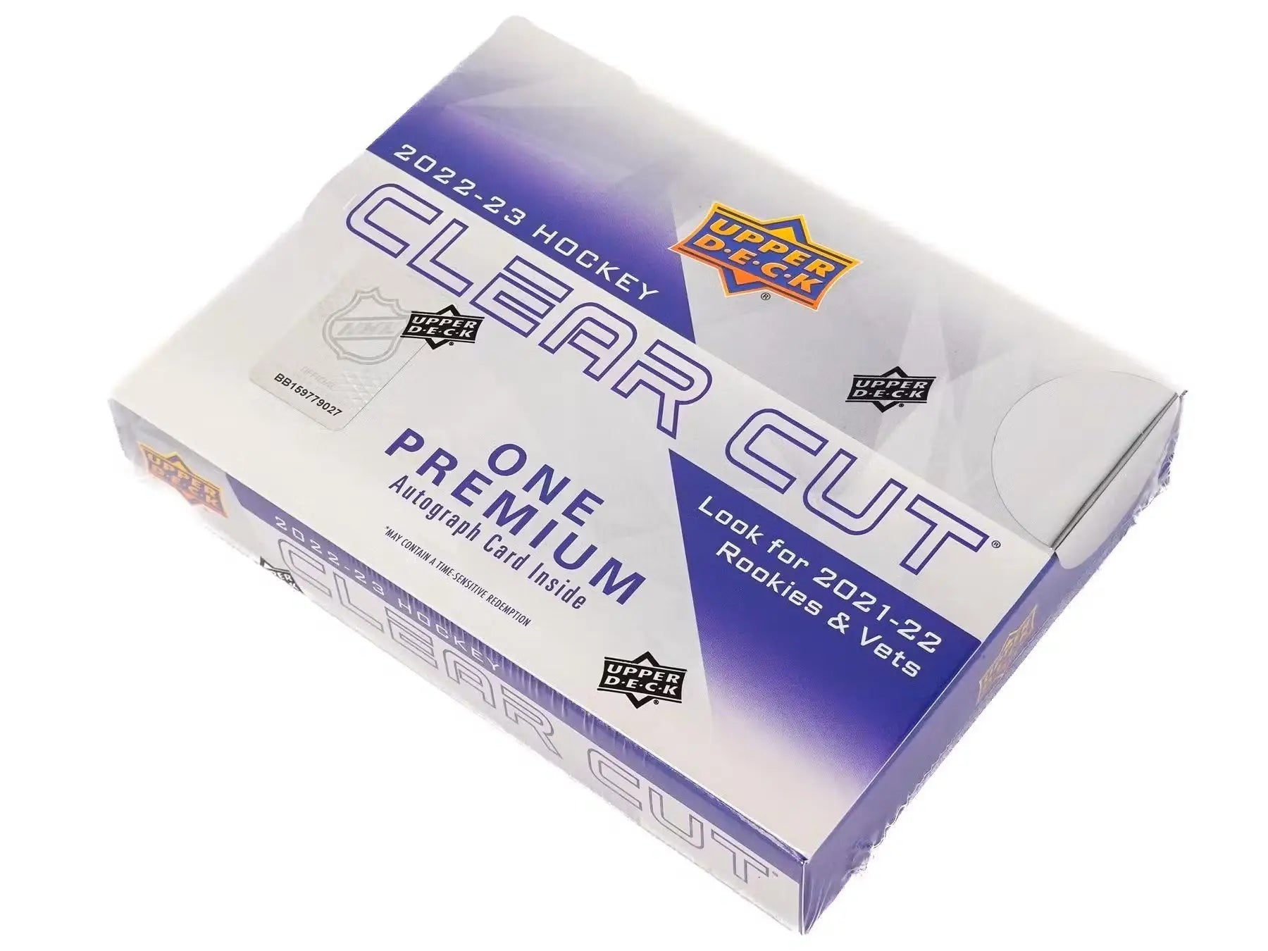 2022/23 Upper Deck Clear Cut Hockey Hobby Box with base set, legends autos, rookies autos
