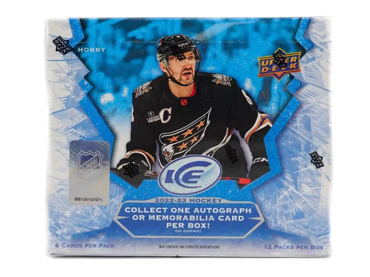2022-23 Upper Deck ICE Hockey Hobby Box with base set and Ice Premieres cards