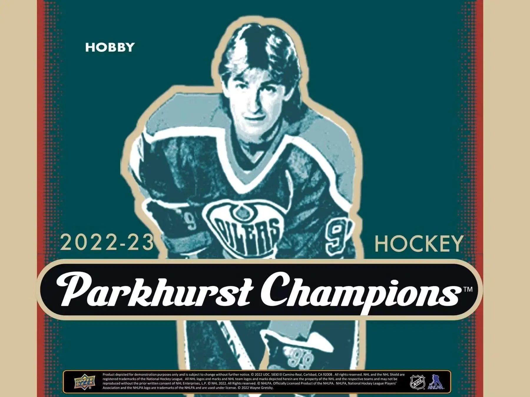 2022-23 Upper Deck Parkhurst Champions Hockey Hobby Box with Wayne Gretzky base set card