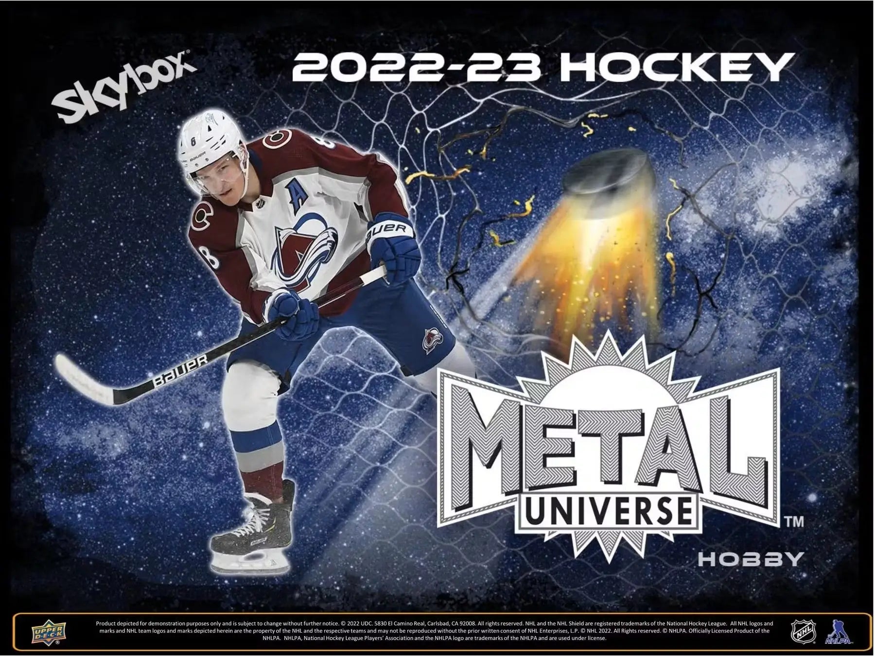 2022-23 Skybox Metal Universe Hockey card from the base set in the Hobby Box