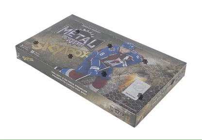 2022-23 Upper Deck Skybox Metal Universe Hockey Hobby Box featuring base set and auto parallel cards