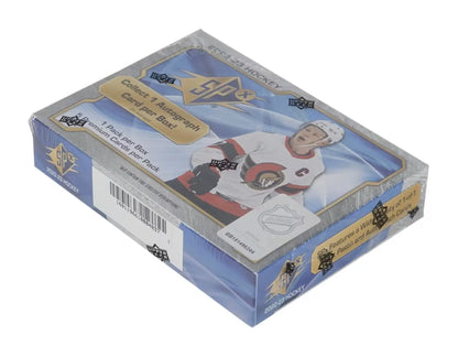 Sealed 2022/23 Upper Deck SPx Hockey Hobby Box with spectrum parallel auto patch rookie auto