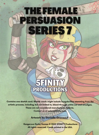 Comic book cover featuring a stylized female character in 5finity Sketch Card Pack