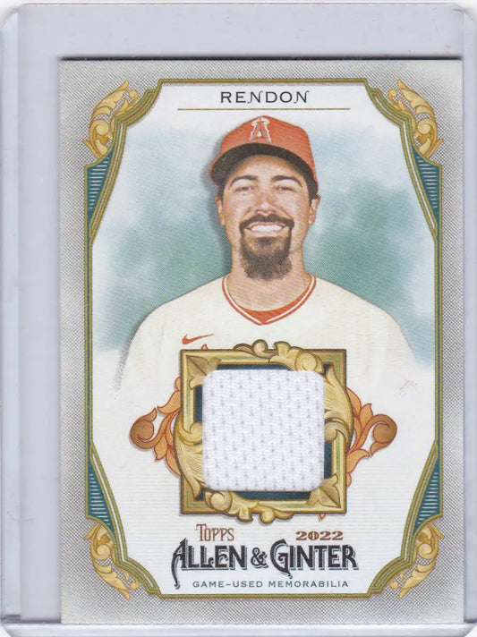 Anthony Rendon baseball card from 2022 Allen & Ginter Relic Angels collection