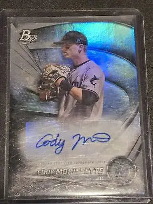 Cody Morrissette Bowman Platinum prospect autograph baseball card 2022 Top Prospect Autograph