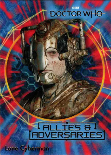 Cyberman head and torso from 2022 Doctor Who Allies Adversaries Insert Card HA13