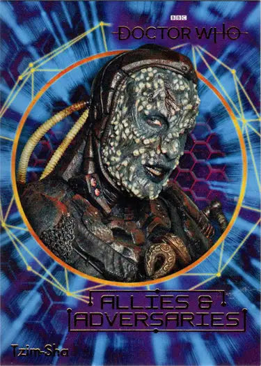 Alien character from Doctor Who on 2022 Insert Card UA2 Tzim-Sha Allies & Adversaries
