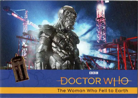 Doctor Who DVD cover featuring 2022 Gold Parallel Card from Series 11 & 12