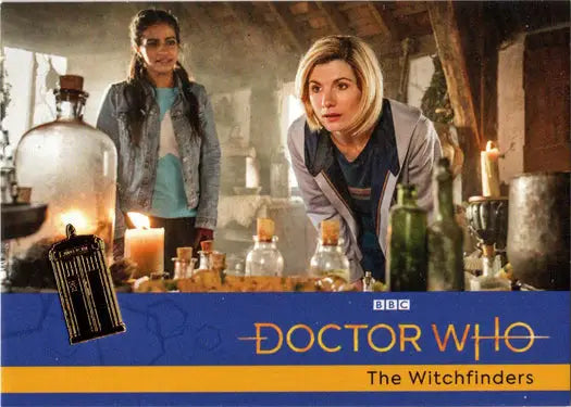 Gold Parallel Card from 2022 Doctor Who Series 11 & 12 Hobby Edition, The Witchfinders