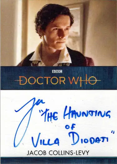 Signed Jacob Collins-Levy Autograph Inscription Card from Doctor Who Series 11 & 12