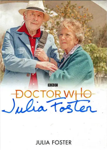 Signed Julia Foster Autograph Card from 2022 Doctor Who Trading Cards Series 11 & 12