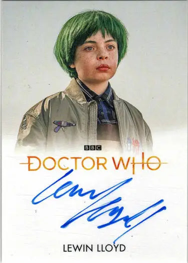 Lewin Lloyd Autograph Card from 2022 Doctor Who Series 11 & 12 Full Bleed Collection