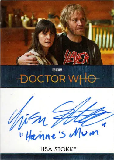 Signed Lisa Stokke Inscription Card from 2022 Doctor Who Series 11 & 12 collectible