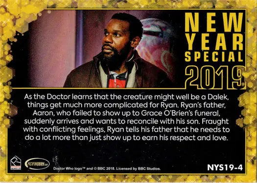 Doctor Who trading card from 2022 Year Special Series 11 & 12 New Year Special 2019