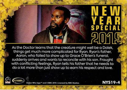 Doctor Who trading card from 2022 Year Special Series 11 & 12 New Year Special 2019