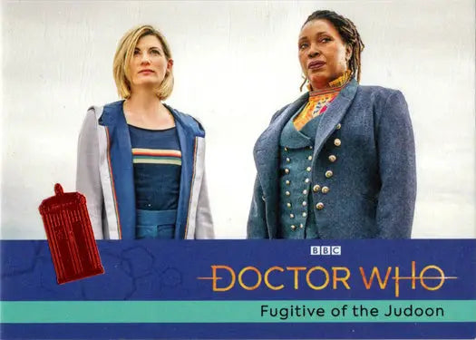 Doctor Who promotional image for 2022 Orange Parallel Card featuring Fugitive of the