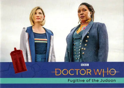 Doctor Who promotional image for 2022 Orange Parallel Card featuring Fugitive of the