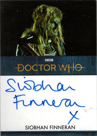 Siobhan Finneran autograph on 2022 Doctor Who inscription card Series 11 & 12