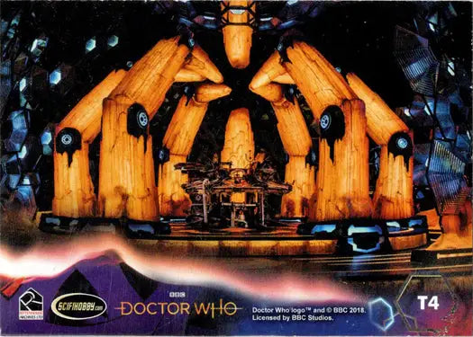Doctor Who TARDIS console room featured on 2022 puzzle insert card T4