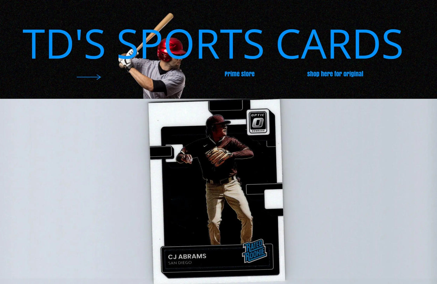 Baseball trading card 2022 Donruss Optic CJ Abrams collectible card image