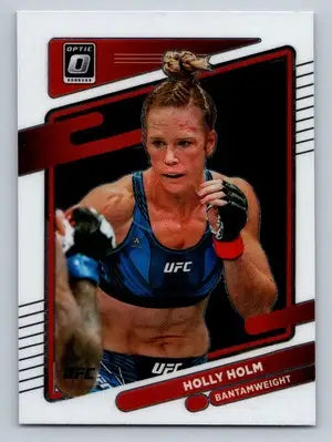 Holly Holm UFC trading card from 2022 Donruss Optic UFC #25 collectible series