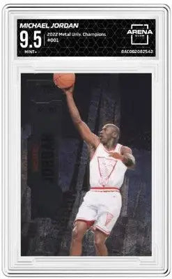 Metal Universe Champions Michael Jordan trading card from 2022 Basketball Arena Club