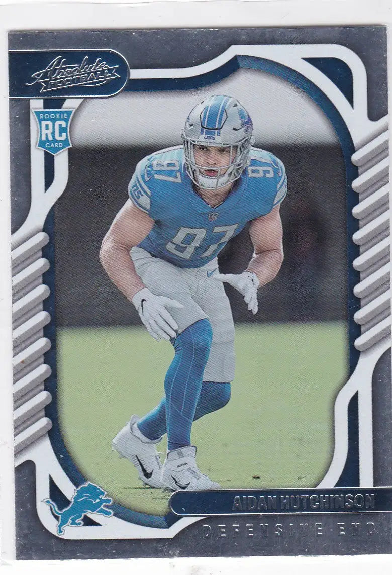 2022 Panini Absolute #113 Aidan Hutchinson RC Detroit Lions