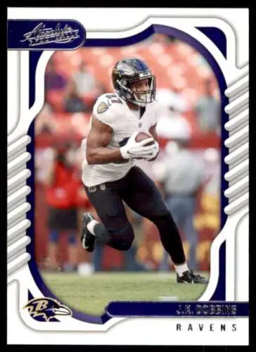 J.K. Dobbins football card from 2022 Panini Absolute in mint condition Ravens