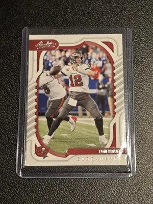 Tom Brady football card from Panini Absolute 2022 Tampa Bay Buccaneers sports memorabilia