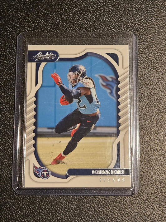 Derrick Henry football card from 2022 Panini Absolute series showcasing athlete